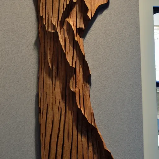 Image similar to a wood masterpiece symbolizing climbing