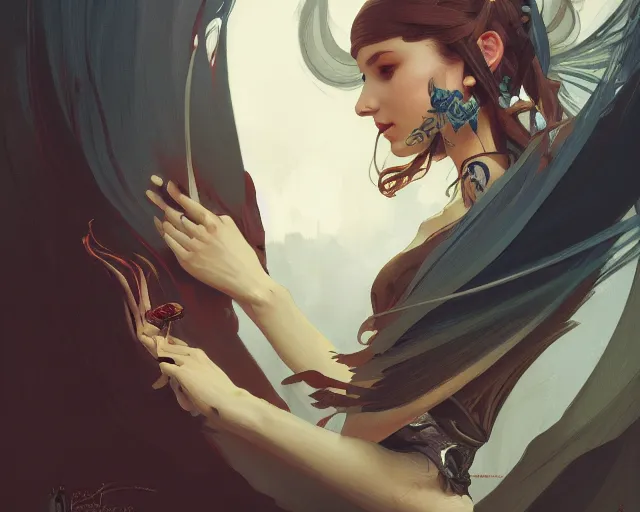 Image similar to photography of robert motherwell, deep focus, d & d, fantasy, intricate, elegant, highly detailed, digital painting, artstation, concept art, matte, sharp focus, illustration, hearthstone, art by artgerm and greg rutkowski and alphonse mucha