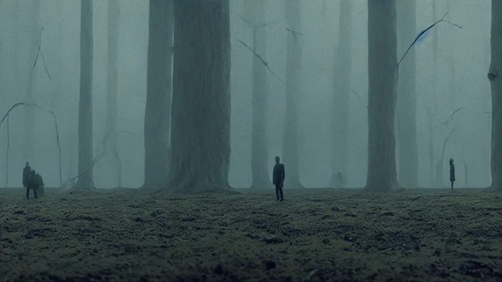 Image similar to a strange, orwellian dreamscape by jakub gazmercik, max masnyy, jakub gazmercik, patrick faulwetter, film still from the movie directed by denis villeneuve