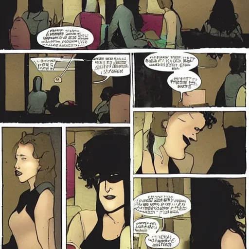 Image similar to an empathetic death from the'the sandman'comics, realism, soft lighting, cute, kindness, cafe