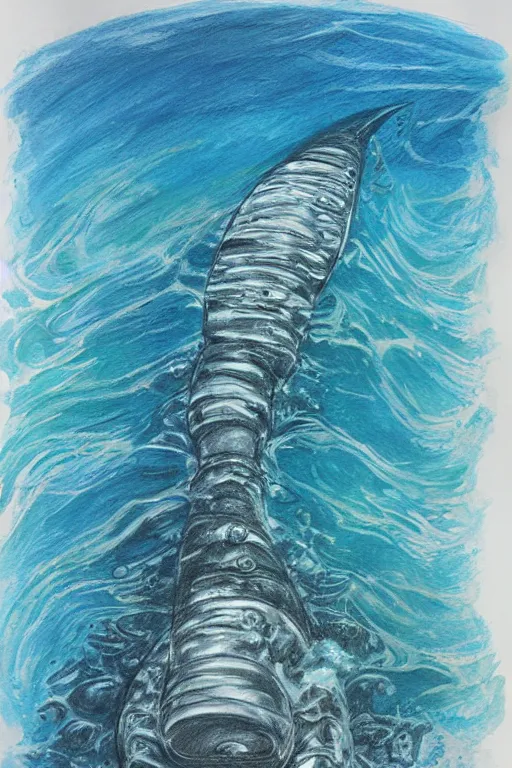 Image similar to journey to the deepest sea, sketch by eric - anthony johnson, jacqueline e, instaart