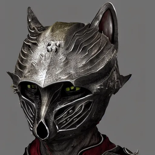 Image similar to daedric armor, anthropomorphic shiba inu, tavern banquet, stuning 3 d render, masterpiece, glowing aura, by tsutomu nihei, realistic face