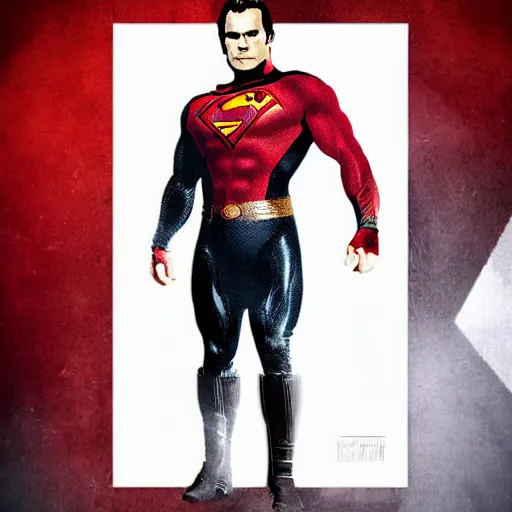 Image similar to portrait of henry cavill as omni - man