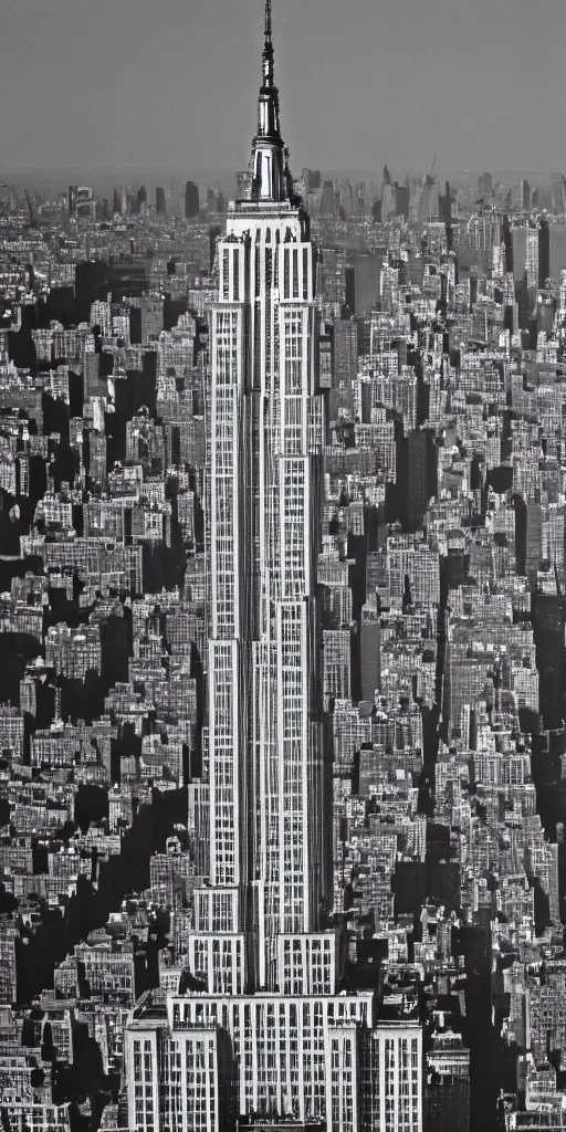 Image similar to empire state building after 100 years of decay