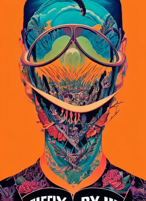 Image similar to concert poster for every time i die, band, music, tristan eaton, victo ngai, artgerm, rhads, ross draws