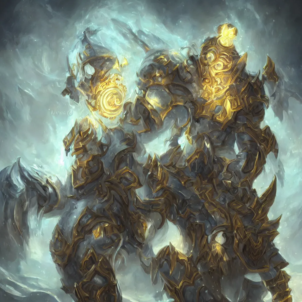 Image similar to world of warcraft lightforged human paladin, artstation hall of fame gallery, editors choice, #1 digital painting of all time, most beautiful image ever created, emotionally evocative, greatest art ever made, lifetime achievement magnum opus masterpiece, the most amazing breathtaking image with the deepest message ever painted, a thing of beauty beyond imagination or words