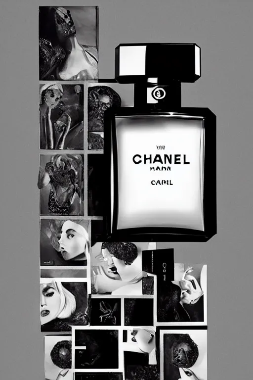 Image similar to Chanel advertisement by Anita Sadowska