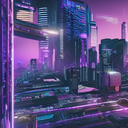 Prompt: infographic, cyberpunk technologies, hyper realistic, hand drawn, purple and gold colouring, 8 k octane render, highly detailed, micro detailing,