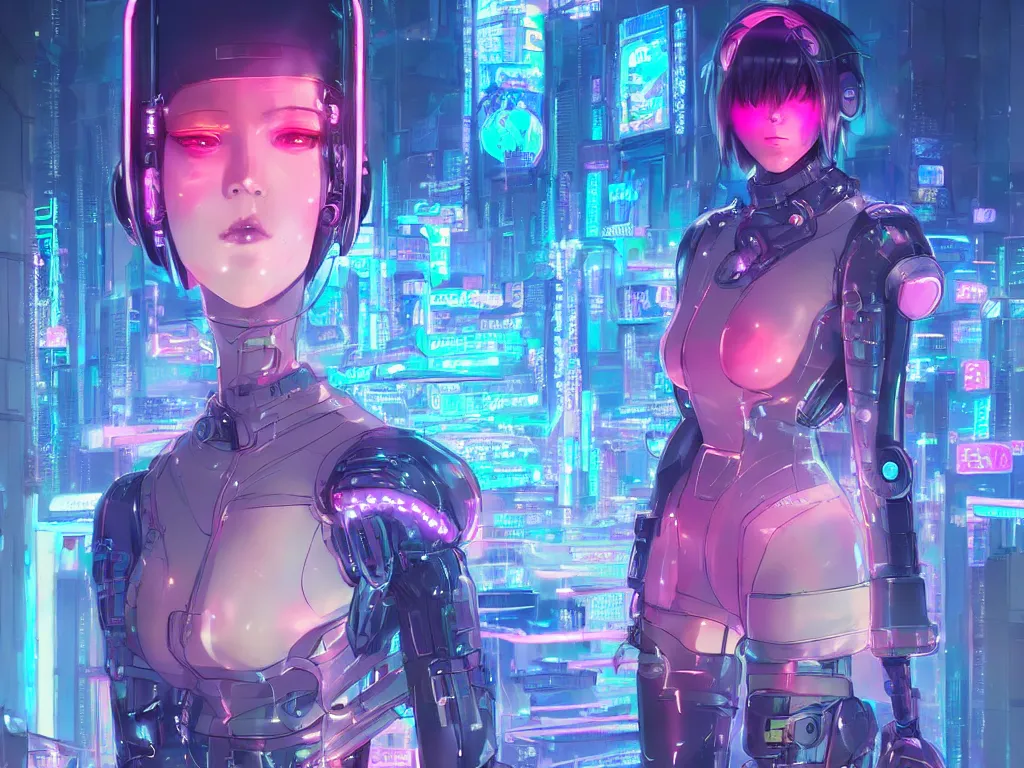 Image similar to portrait anime visual futuristic female cyber police, on cyberpunk neon light tokyo rooftop, ssci - fi and fantasy, intricate and very beautiful, human structure, concept art, sharp focus, anime by simon stalenhag, rossdraws and magali villeneuve and liya nikorov and luxearte, frostine engine