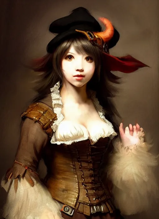 Prompt: concept art of comiket cosplay, pinterest, artstation trending, 5 7 2 1 w 9 5, behance, highly detailed, by rembrandt, by joseph mallord william turner, misa amane