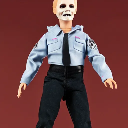 Image similar to michael myers barbie doll