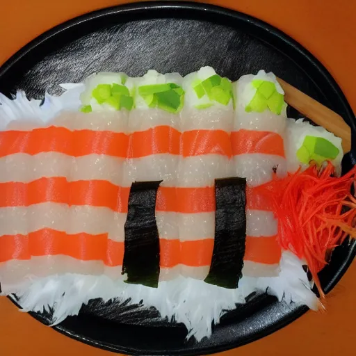 Prompt: sushi monster