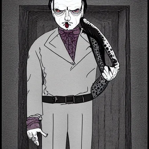 Image similar to hannibal lecter by tim burton