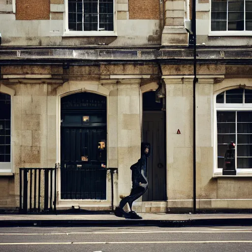 Image similar to a huge ant in a london street, photography, cinematic