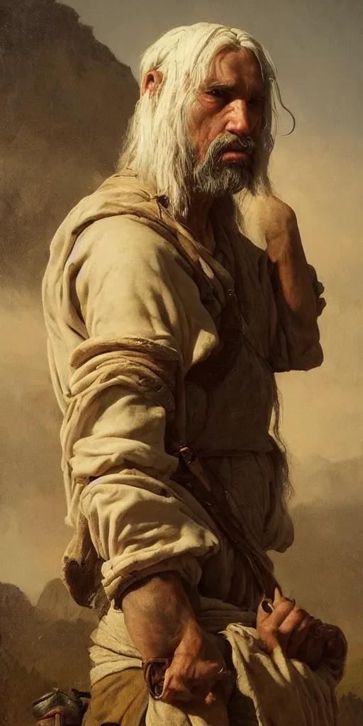 Prompt: the portrait of ( ( ( ( ( hunter schafer ) ) ) ) ) as a village peasant by roberto ferri, fantasy, witcher, very detailed oil painting, masterpiece, 8 k