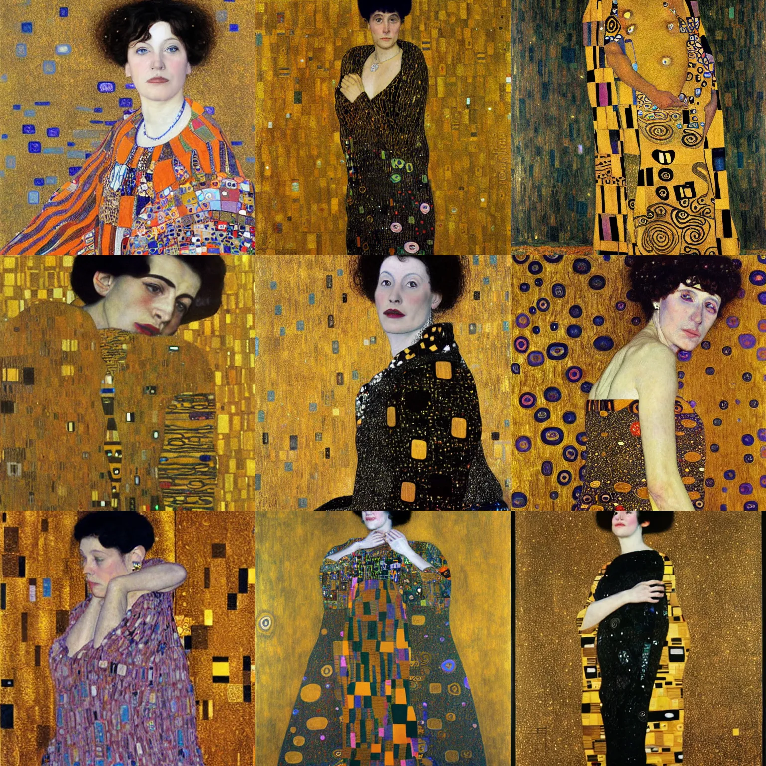 Prompt: Susan Lowenstein by Gustav Klimt