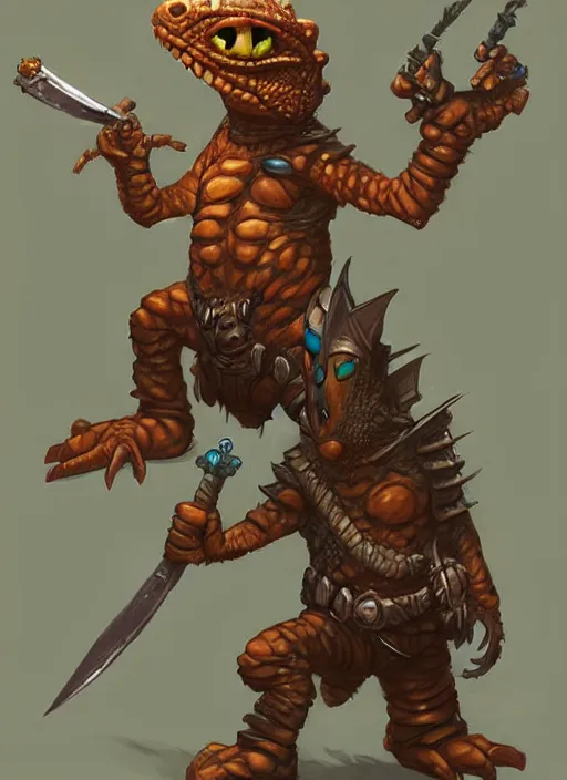 Image similar to a lizard warrior by cory loftis and justin gerard, trending on artstation