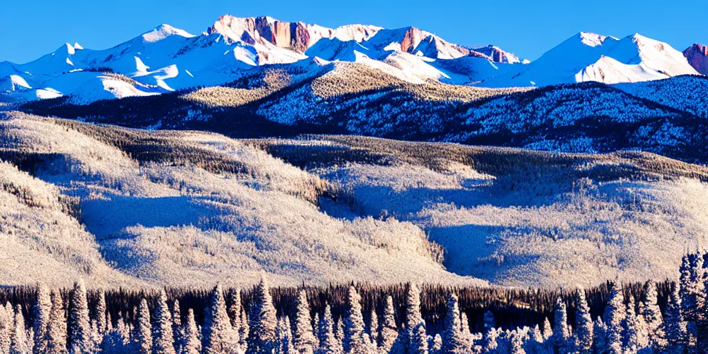 Image similar to colorado mountains in winter
