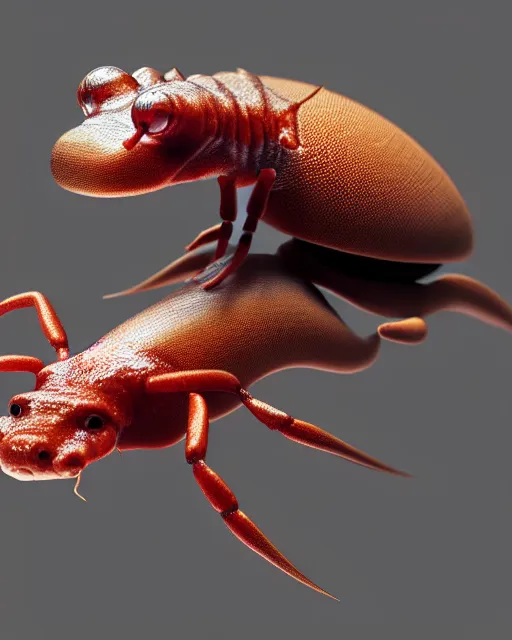 Image similar to ant axolotl snail, (((artstation, concept art, smooth, sharp focus, artgerm, Tomasz Alen Kopera, Peter Mohrbacher, donato giancola, Joseph Christian Leyendecker, WLOP, Boris Vallejo))), octane render, unreal engine, 3d render, , octane render, nvidia raytracing demo, grainy, muted