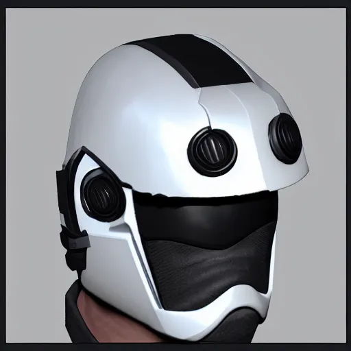 Prompt: “Sci Fi Drop Trooper Helmet concept”
