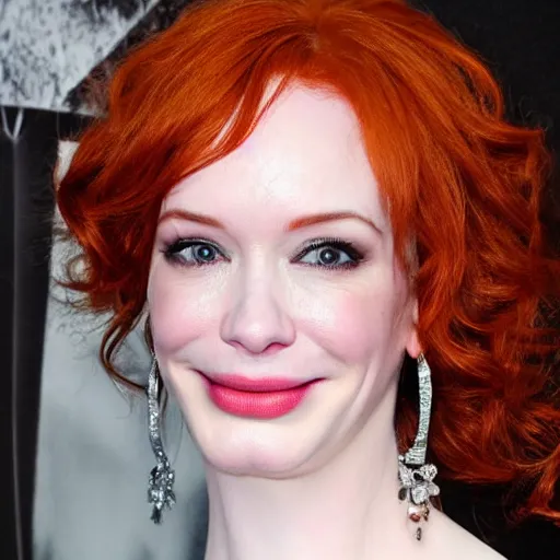 Image similar to Christina Hendricks crying tears, cinema effect,