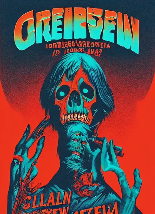 Image similar to Creepshow (1982) movie poster, Kilian Eng, detailed