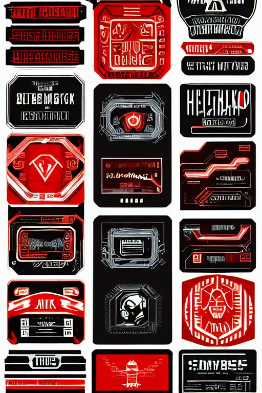 Image similar to cyberpunk bar labels, clean, vector art, texture