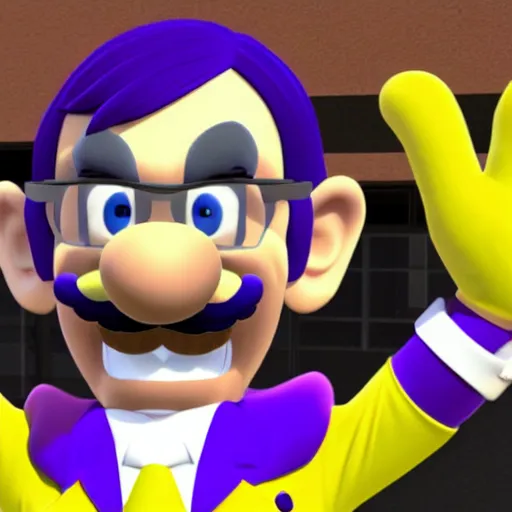 Prompt: president waluigi, 2 0 1 7, still, photograph, photo