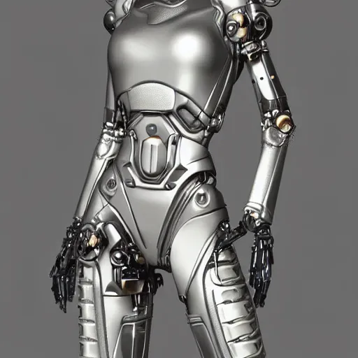 Image similar to a metallic woman!! very cybernetic and highly detailed, in the style of vitaly bulgarov, nanogirl!! nanogirl v 2!! zbrushcentral, pinterest, deviantart, artstation