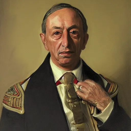 Image similar to portrait of marcelo rebelo de sousa, painting by jose malhoa, high detail, high resolution