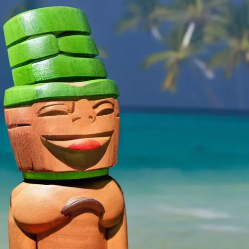 Image similar to a tiki in the shape of jonathan lipnicki