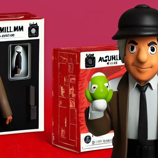 Image similar to an amiibo figure of dustin hoffman