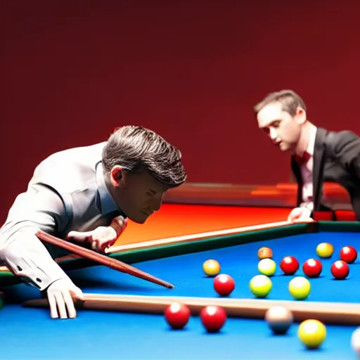 Prompt: snooker made of water