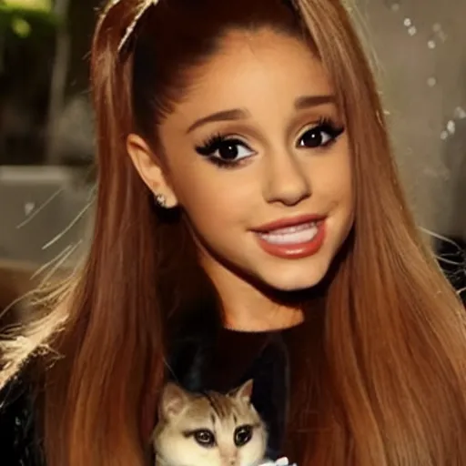 Image similar to ariana grande as a cat woman