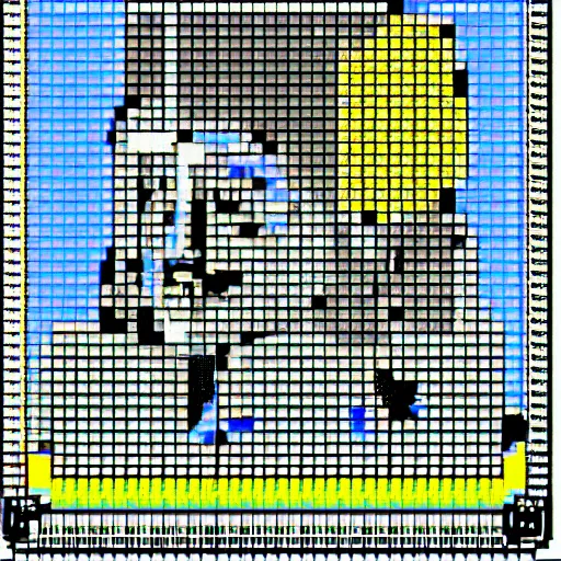 Prompt: colecovision pixel art of hillary clinton from 1 9 8 2