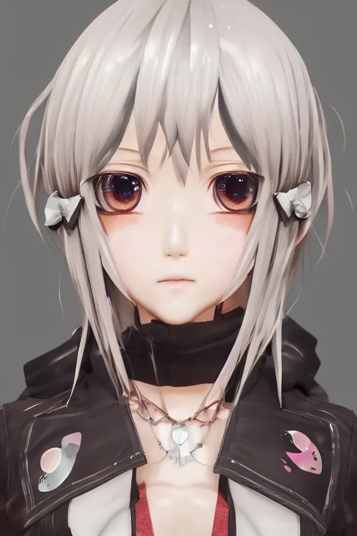 Prompt: portrait of a kawaii 3d anime character with cute sparkly eyes in the style of code vein by Kurumi Kobayashi Koichi Itakura, 3d anime, octane render dynamic dramatic lighting artstation cgsociety imaginefx by anime concept artist rendered in unreal engine by WENJR WLOP artgerm