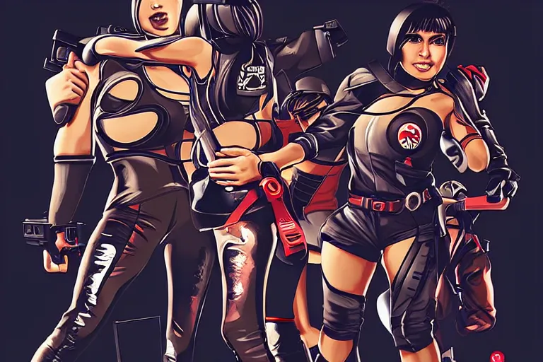Prompt: revolution. action. atari teenage riot. imagined by artgerm.