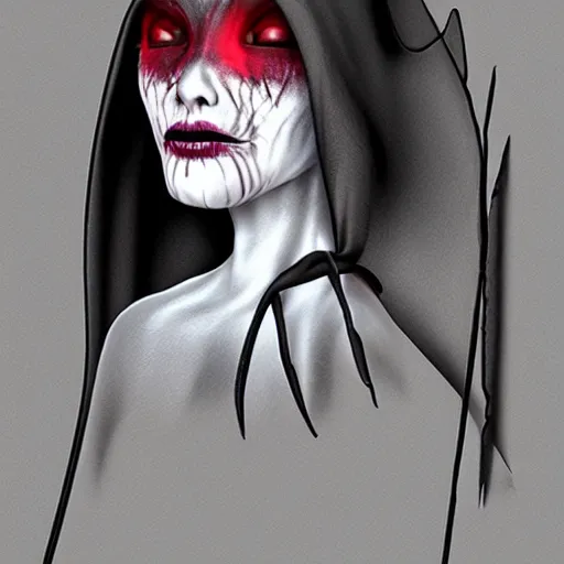 Prompt: female grim reaper