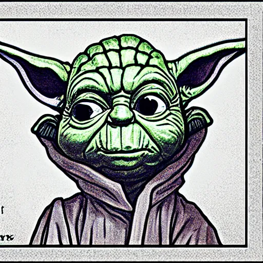 Image similar to a character that has no ears but is very yoda - like