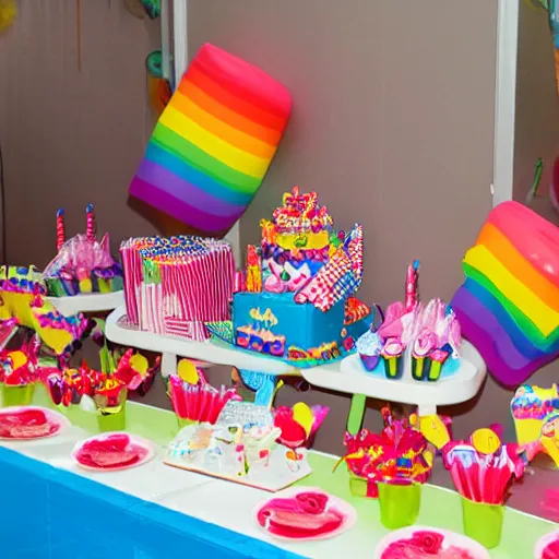 Prompt: gay birthday party
