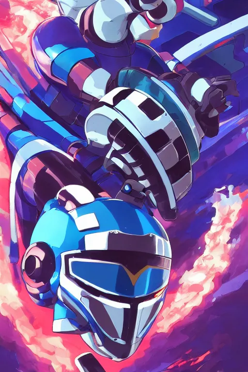 Image similar to robot ninja mask helmet megaman x zero rockman 2 0 2 2 switch game boss legacy collection fanart artsation, art gta 5 comics, behance hd by jesper ejsing, by rhads, makoto shinkai and lois van baarle, ilya kuvshinov, rossdraws global illumination ray tracing