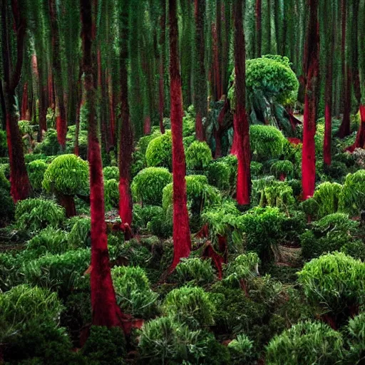 Image similar to a forest of dragonsblood trees