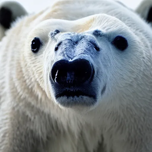 Image similar to close up portrait shot of a shaved polar bear
