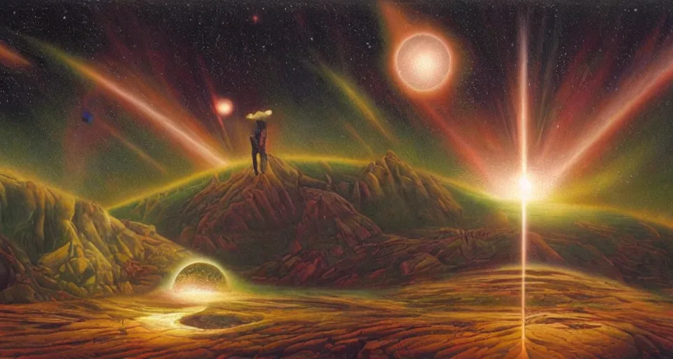 Image similar to the two complementary forces that make up all aspects and phenomena of life, by David A. Hardy