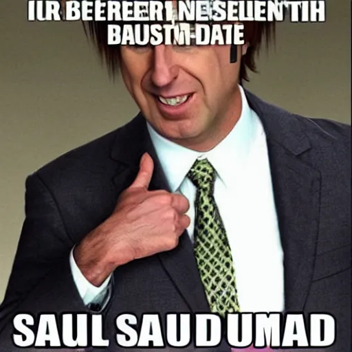 Image similar to Saul Goodman Trollface Me Gusta