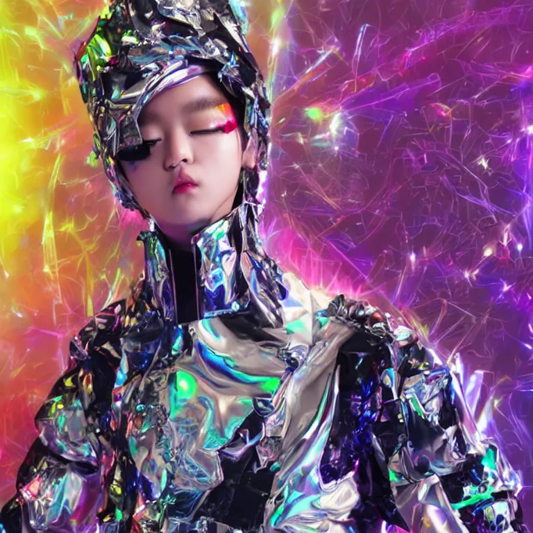 Image similar to futuristic kpop idol deity