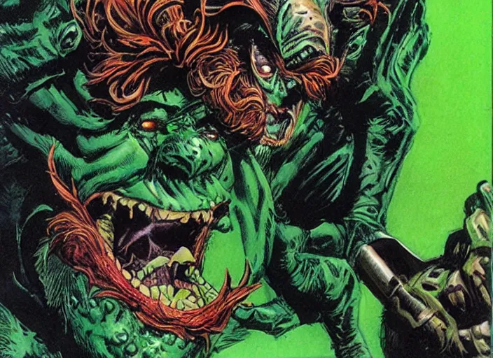 Image similar to green goblin illustration by mike ploog