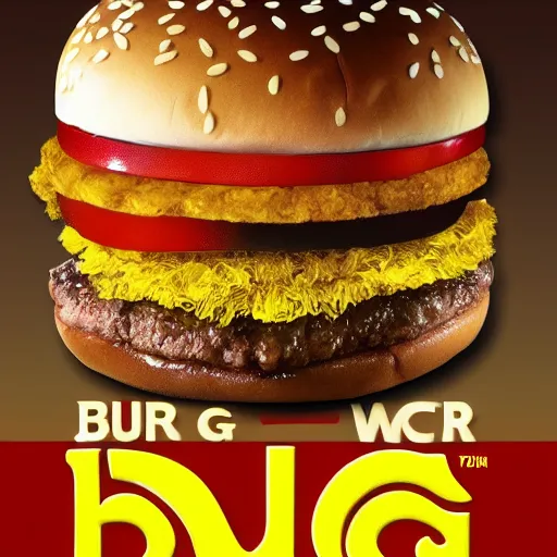 Image similar to Burger King Logo with McDonald written on it