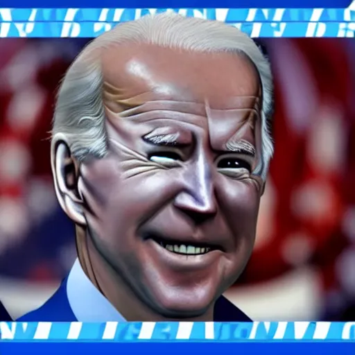 Image similar to joe biden transforms into sonic the hedgehog