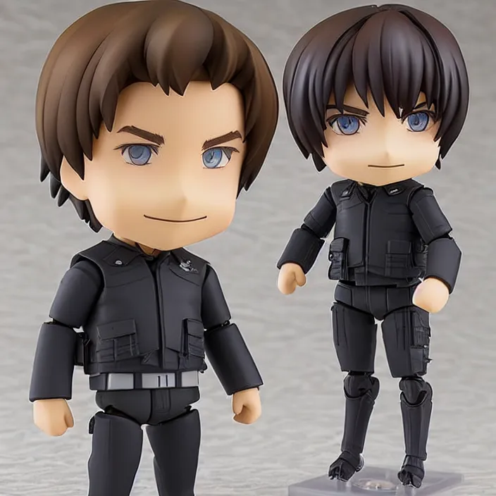 Prompt: christian bale, an anime nendoroid of christian bale, figurine, detailed product photo